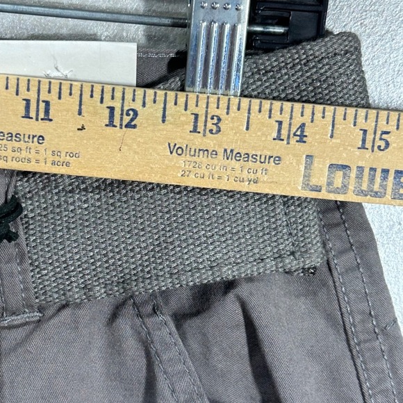PJ MARK Men's Grey Cargo Shorts with Belt Size 30 Cotton Flat Front NWT - Picture 9 of 11